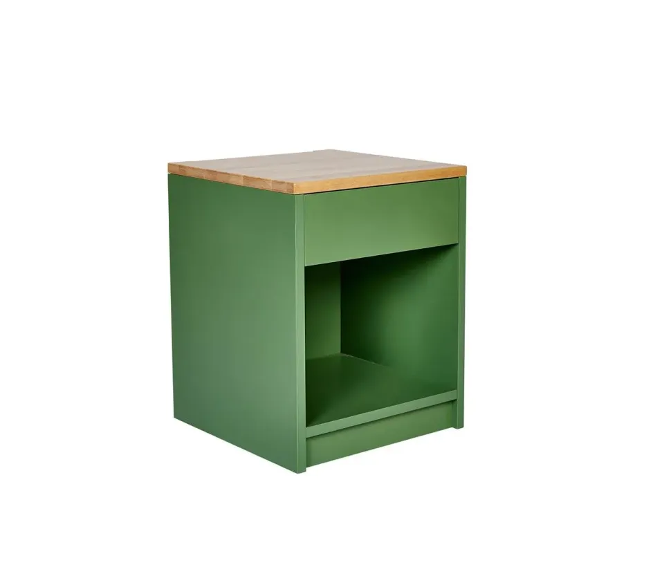 Kundler Home Nachttisch mit Schublade 40x40 cm