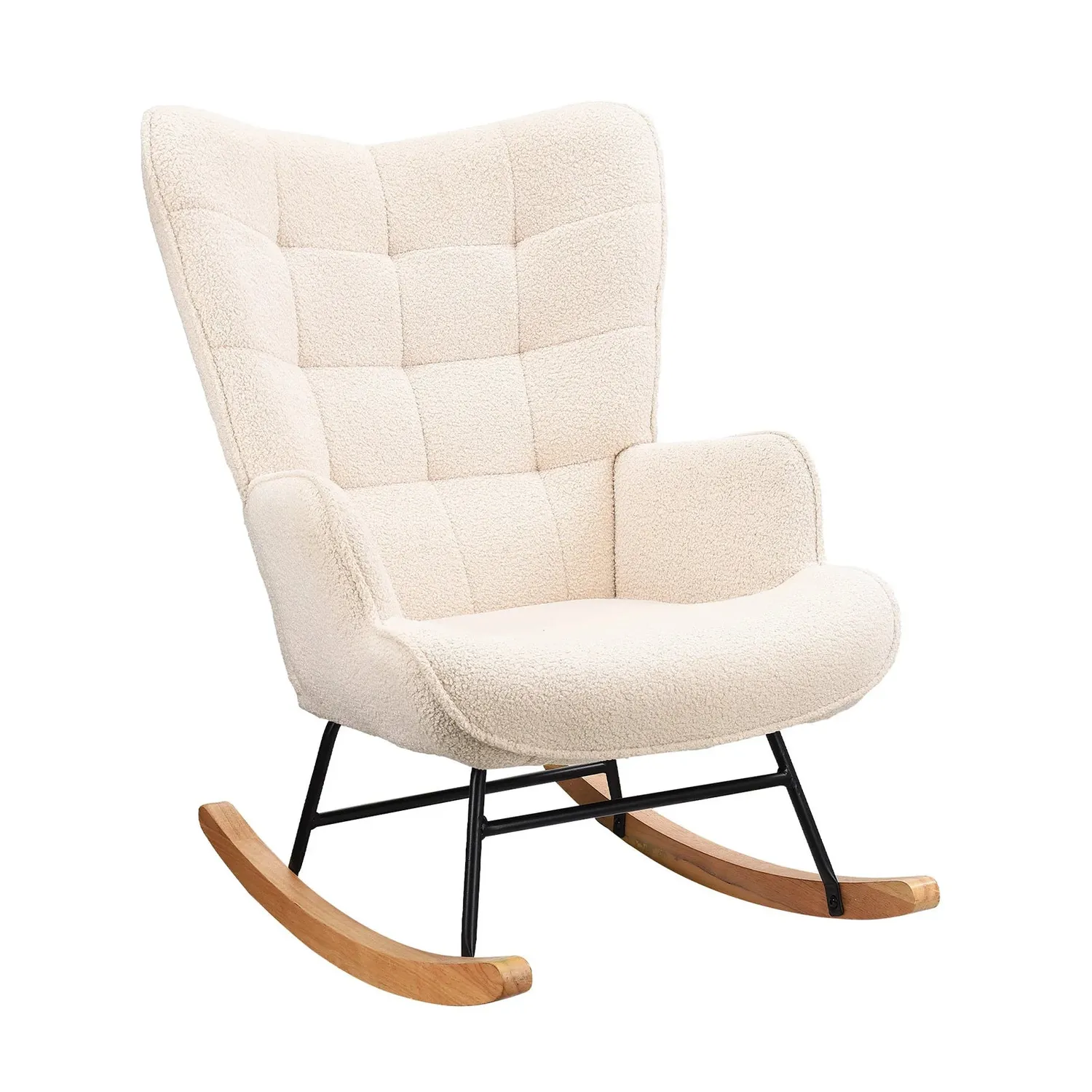 In And OutdoorMatch Relaxsessel 68x75x92cm beige Stoff