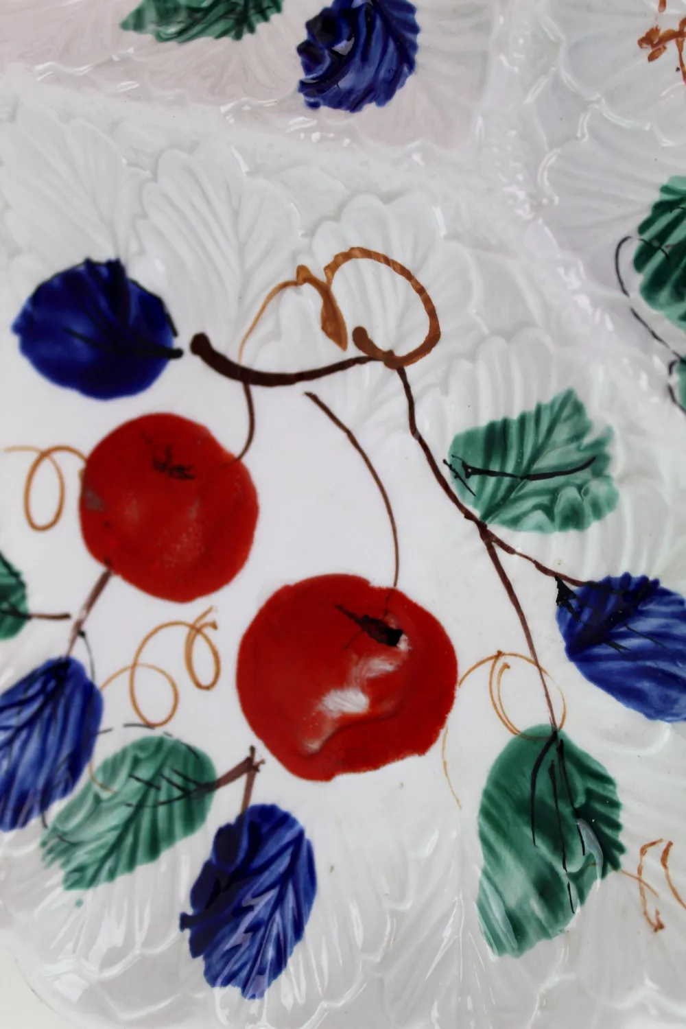 Mon Ami(e) Vintage Keramikteller Obst-Malerei geteilt 30 cm