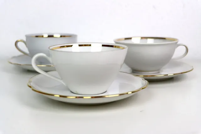 Mon Ami(e) Vintage Tasse mit Untertasse Goldrand