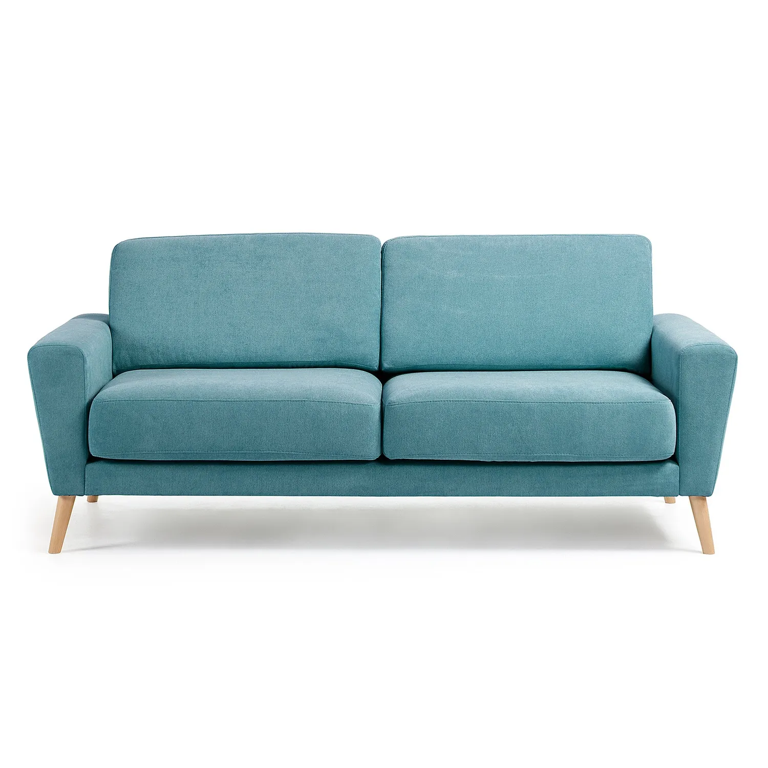 Kave Home Narnia 3-Sitzer-Sofa türkis mit Stoffbezug