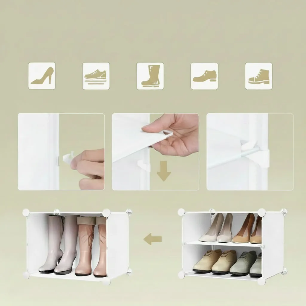 In And OutdoorMatch Schuhschrank modular transparent stapelbar