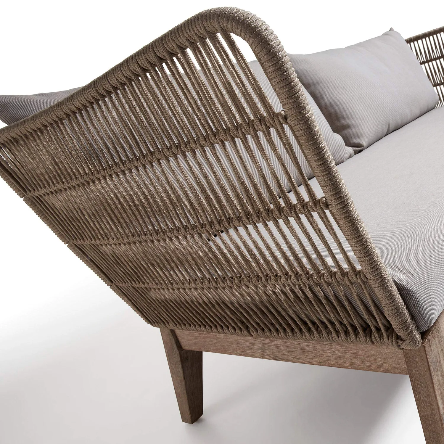 Kave Home Belleny 3-Sitzer Sofa beige Eukalyptus Outdoor