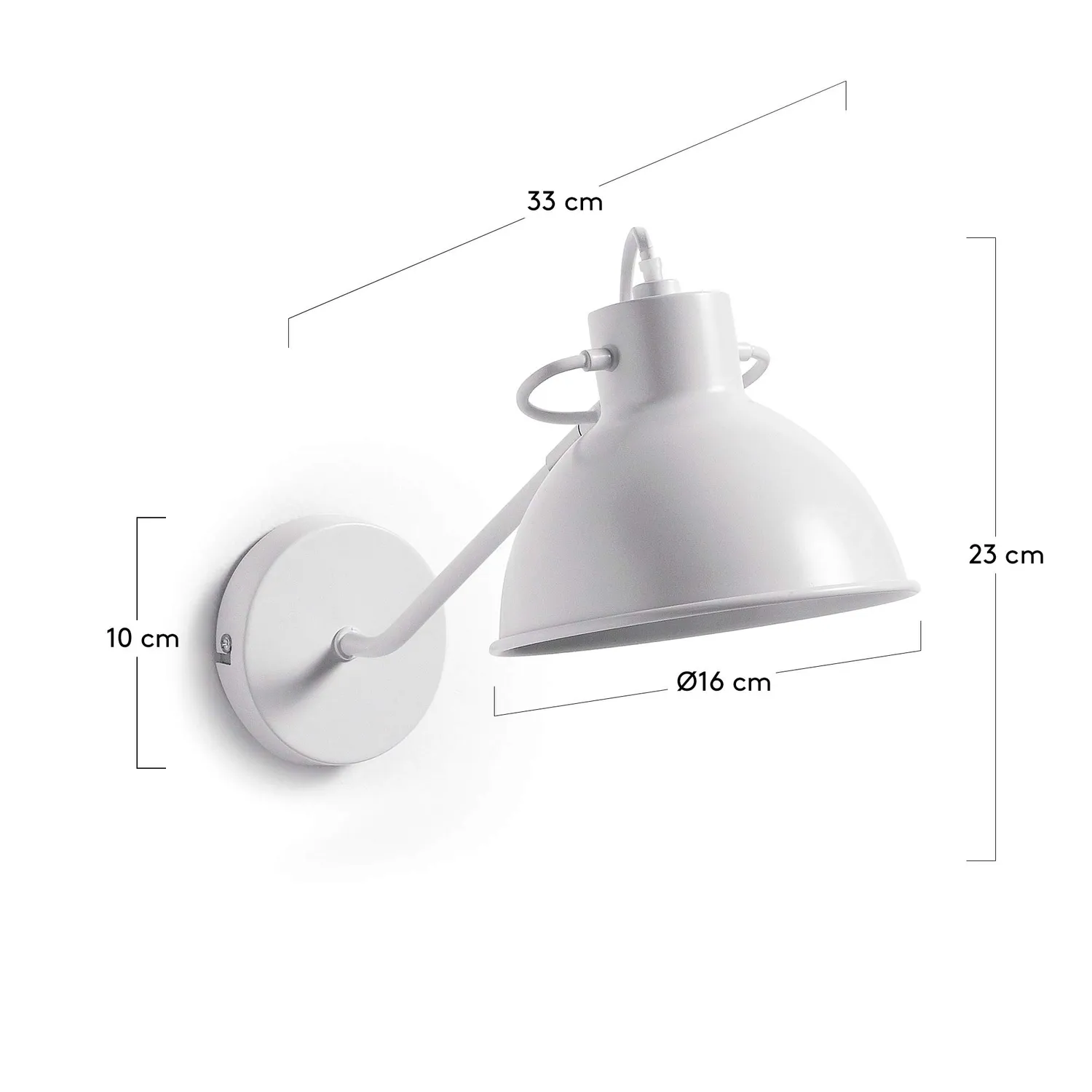 Kave Home Offelis Wandleuchte Stahl E14