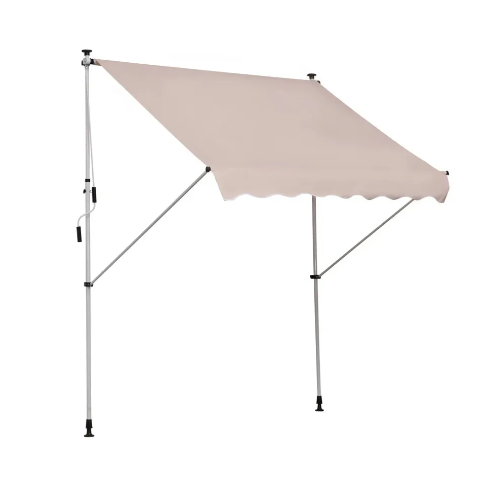 In And OutdoorMatch Sonnensegel Beige 200x150 cm wasserdicht