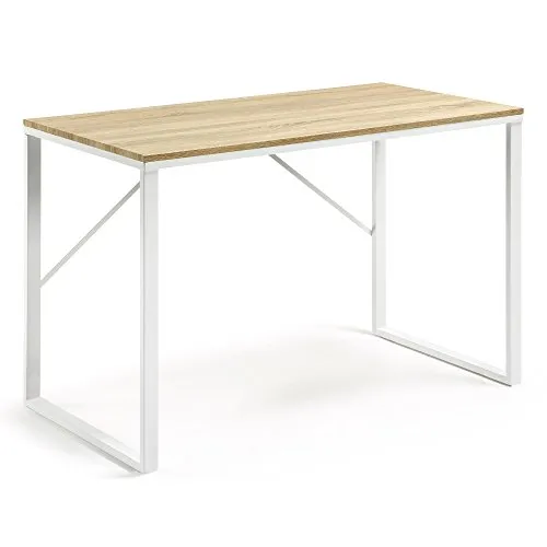 Kave Home Talbot Schreibtisch 120 x 60 cm Holz weiß