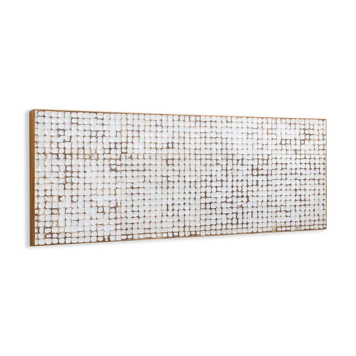 Kave Home Kron Bettkopfteil 160 cm Mangoholz Kokos