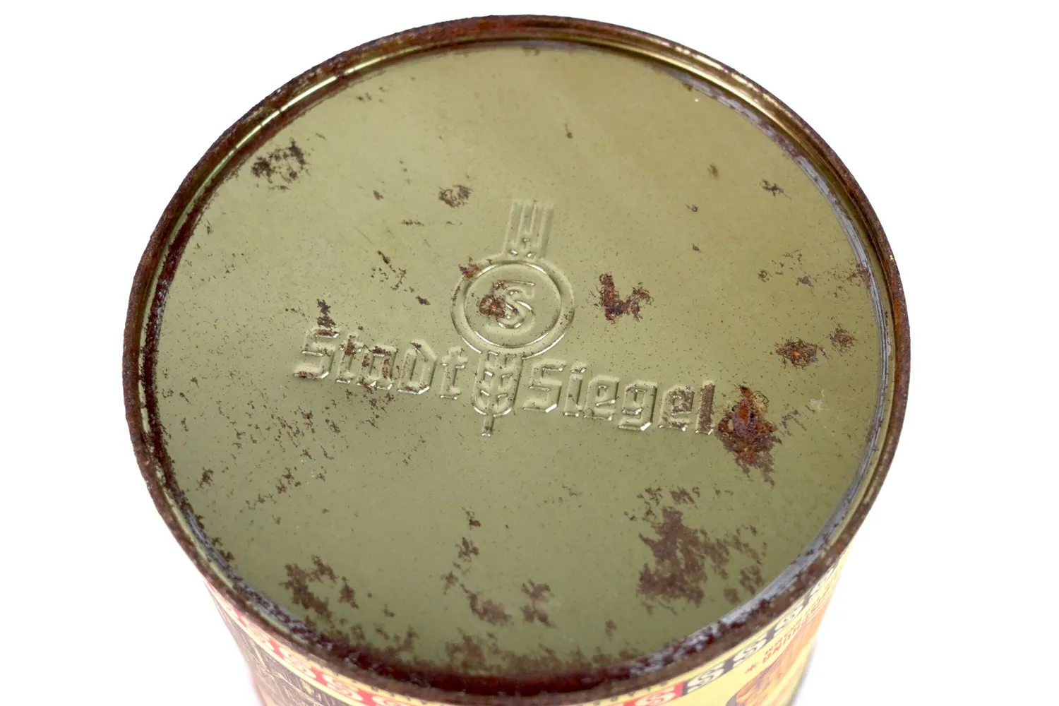 Mon Ami(e) Vintage Keksdose Stadt Siegel Blech 13,5 cm