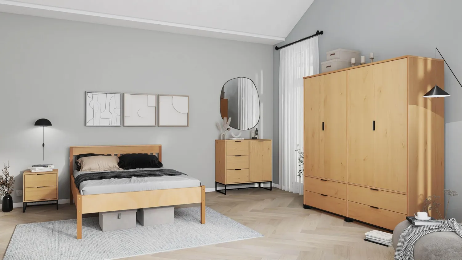Inter Link Vivo Kommode Kiefer Oak Colori