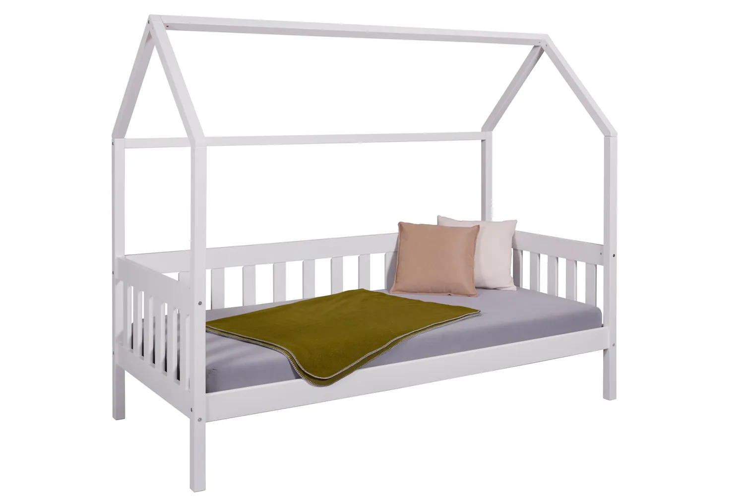 Inter Link Funky Hausbett 90x200 cm weiß Kiefer massiv