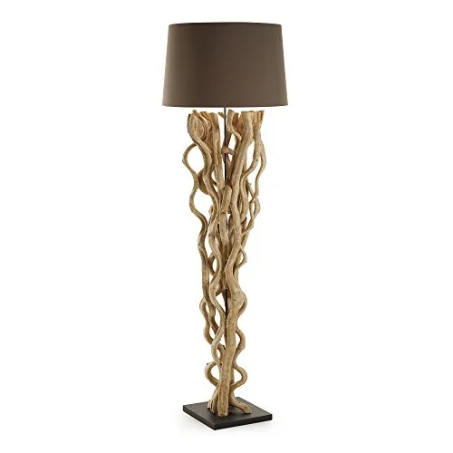 Kave Home Nuba Stehlampe E27 Baumwolle