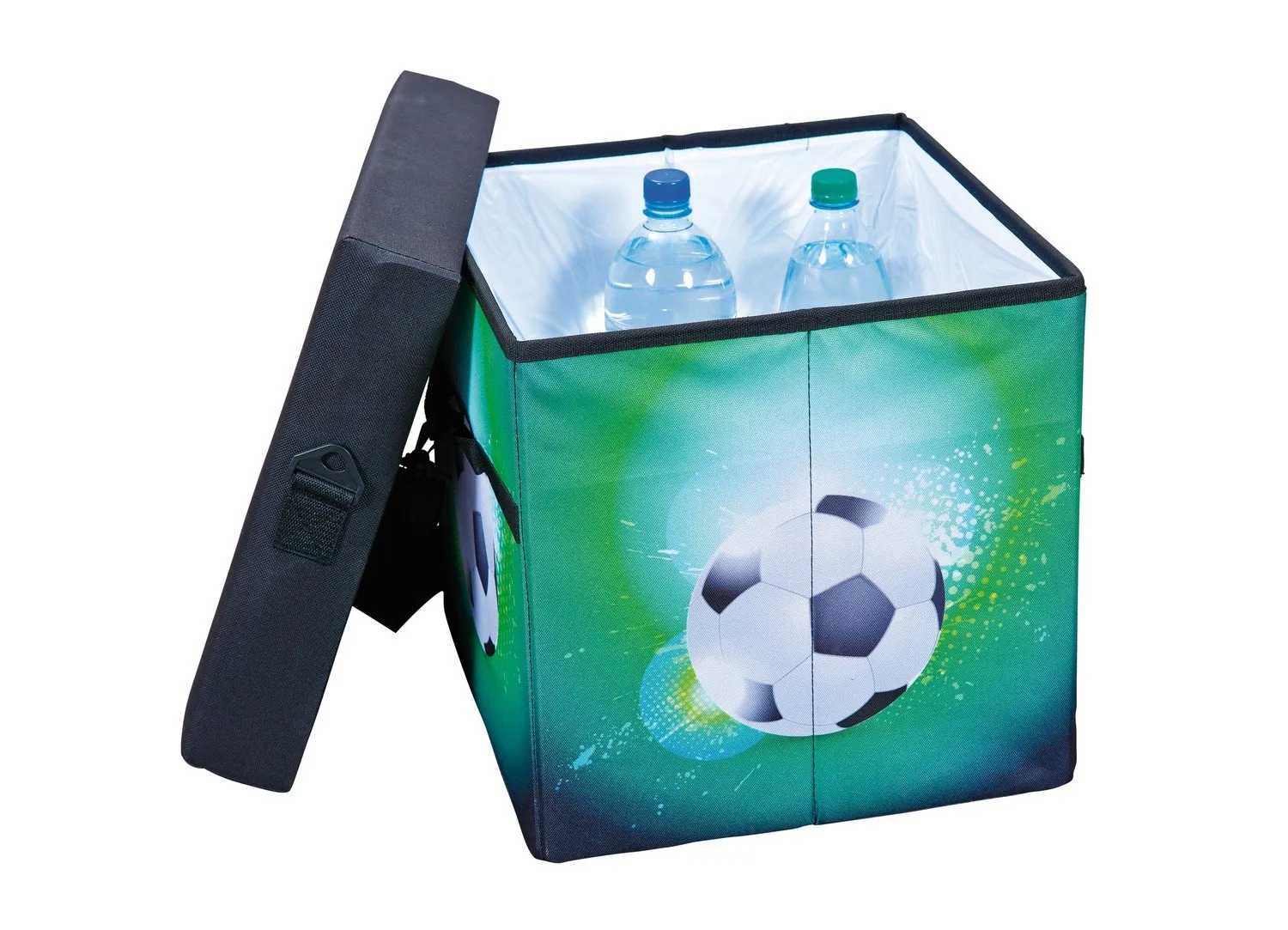 Inter Link Fanbox Kühltasche Fußball Sitzhocker 37 cm