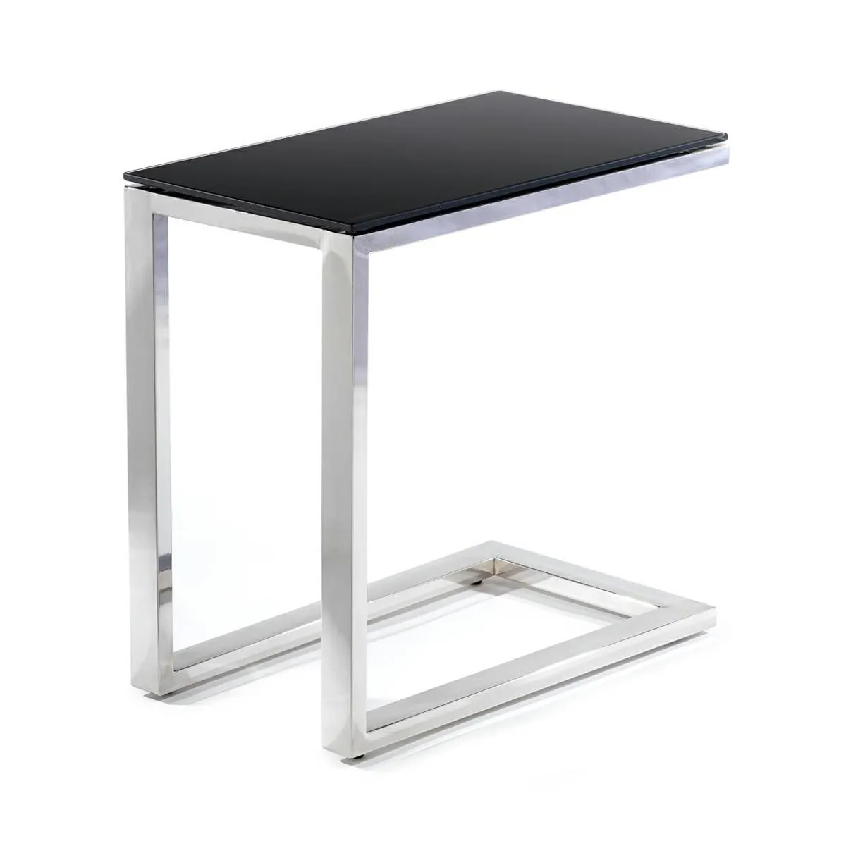 HOWHOMELY Stivar Beistelltisch 50 cm Glas
