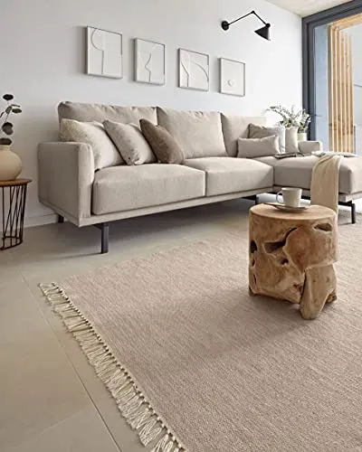 Kave Home Tropicana Beistelltisch Ø 35 cm Teakholz massiv