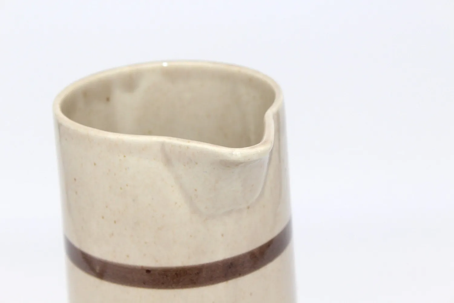 Mon Ami(e) Vintage Kanne Keramik braun-beige 24,5 cm
