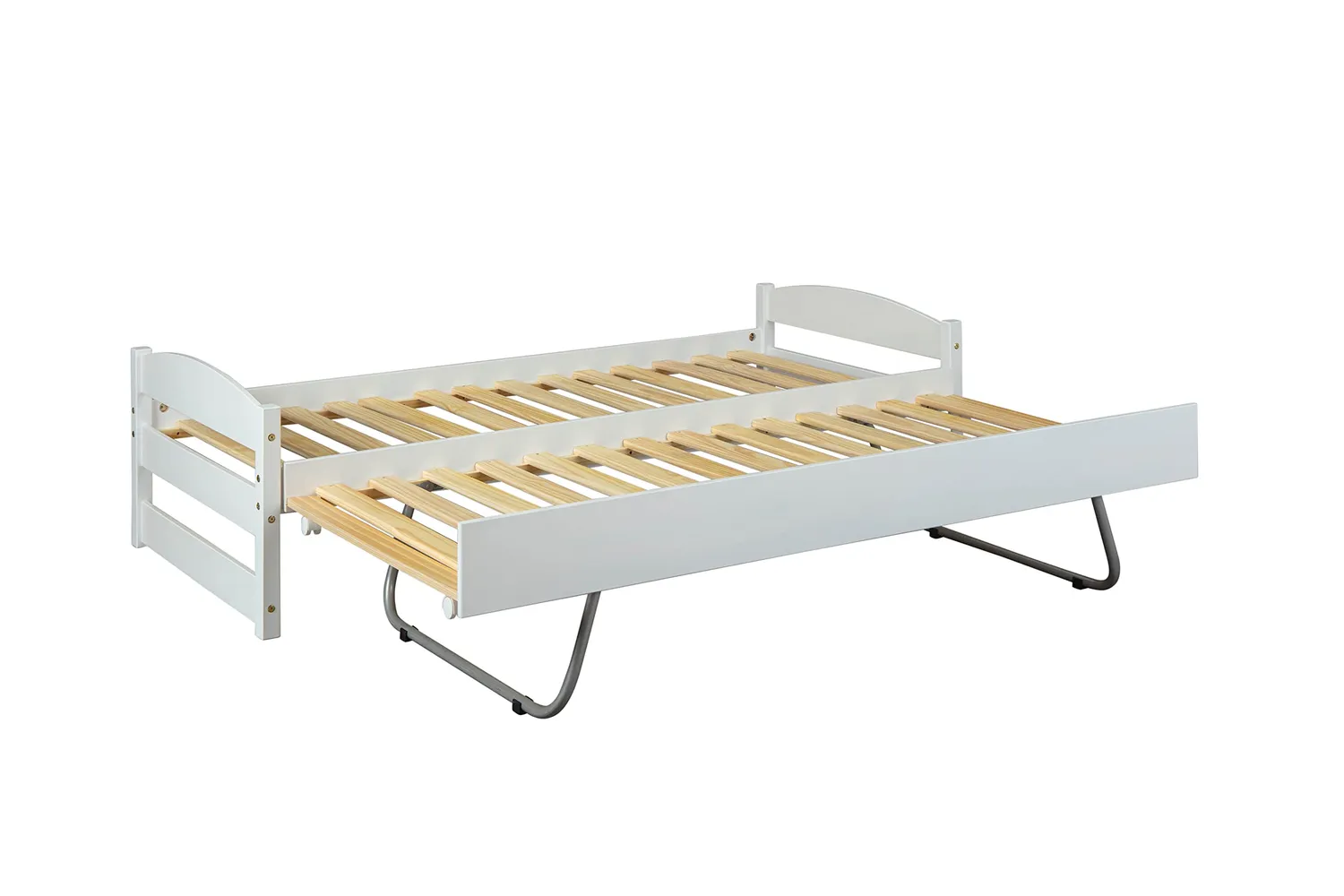 Inter Link Vindas 2-in-1-Bett Sofabett 90 x 200 cm Weiß Massivholz