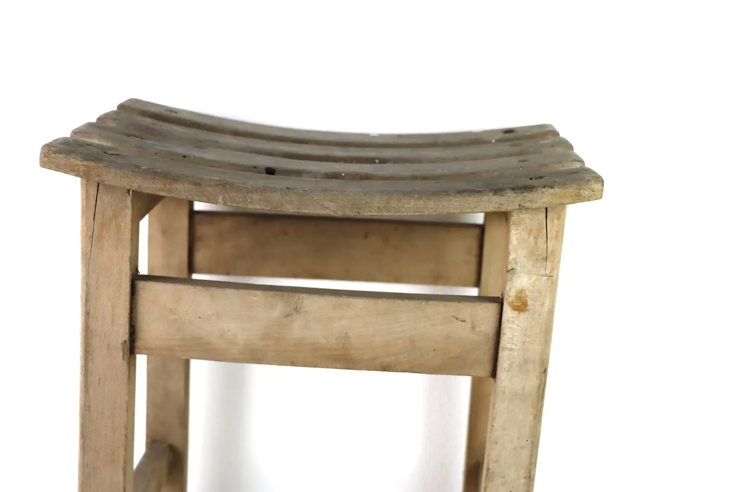 Mon Ami(e) Vintage Hocker Massivholz antik 40x30 cm