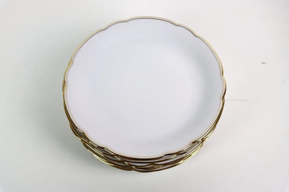 Mon Ami(e) Vintage Kuchenteller Goldrand 18,5 cm Porzellan
