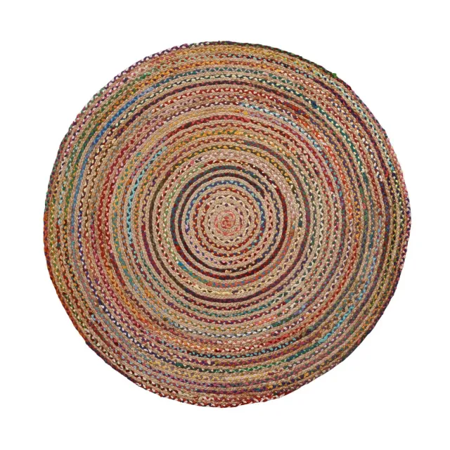 Kave Home Saht Teppich rund 100cm Jute