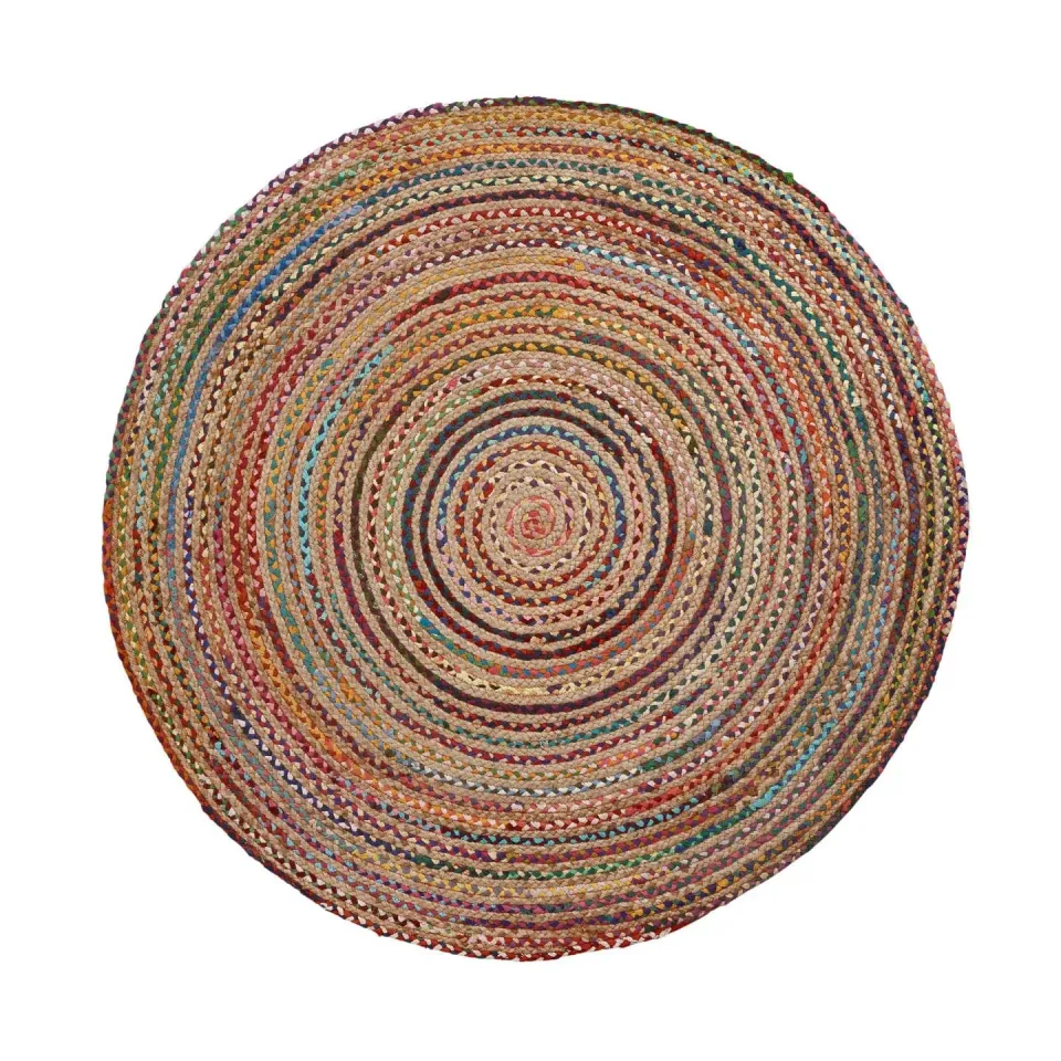 Kave Home Saht Teppich rund 100cm Jute