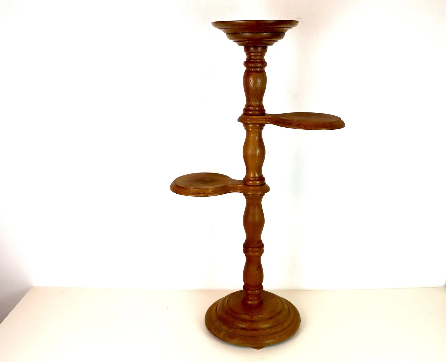 Mon Ami(e) Vintage Blumengestell Eiche 90 cm 3 Ablagen