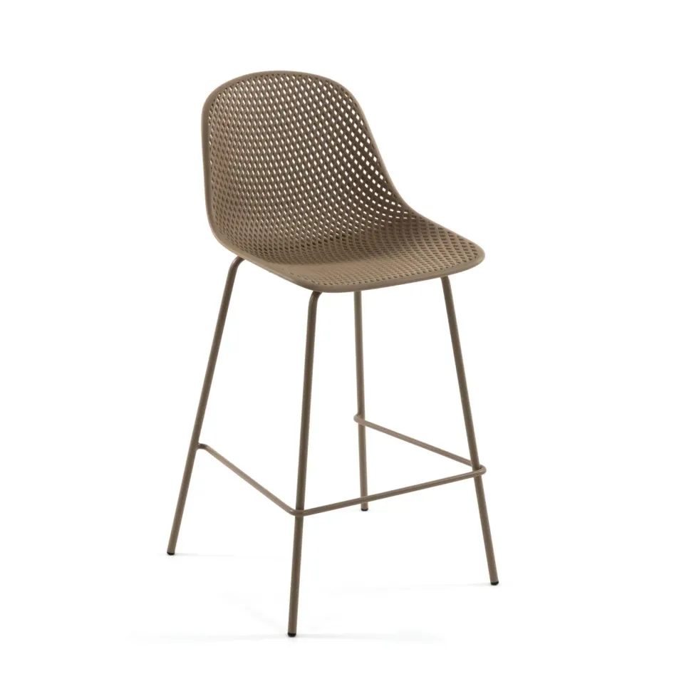 Kave Home Quinby Barhocker 75 cm Recycling-Kunststoff