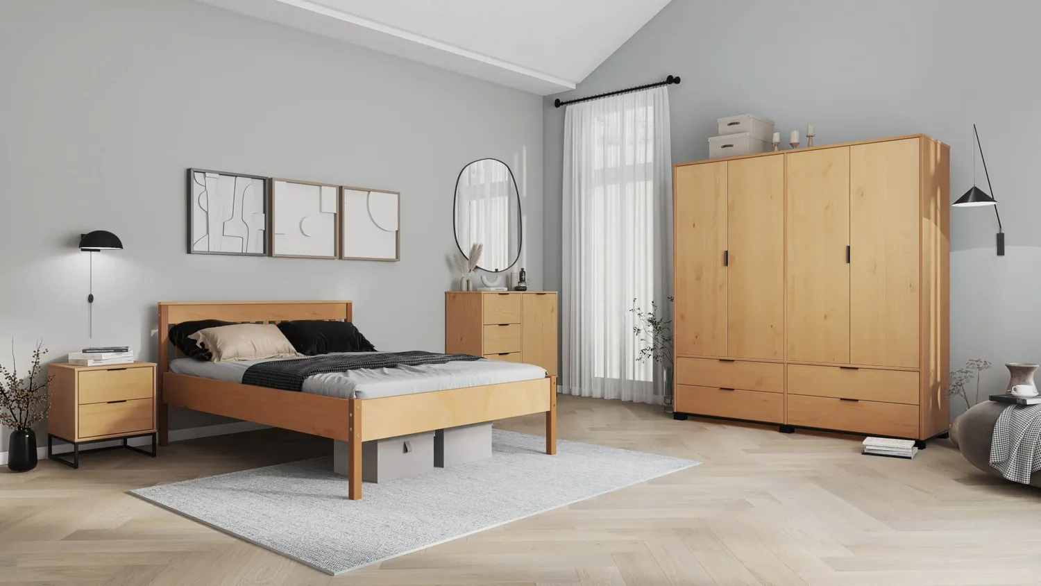 Inter Link Vivo Kommode Kiefer Oak Colori
