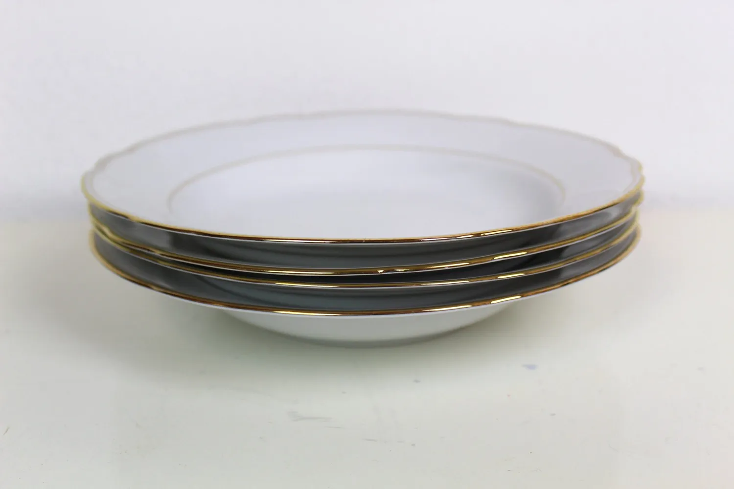 Mon Ami(e) Vintage Goldrand Suppenteller Porzellan 23 cm