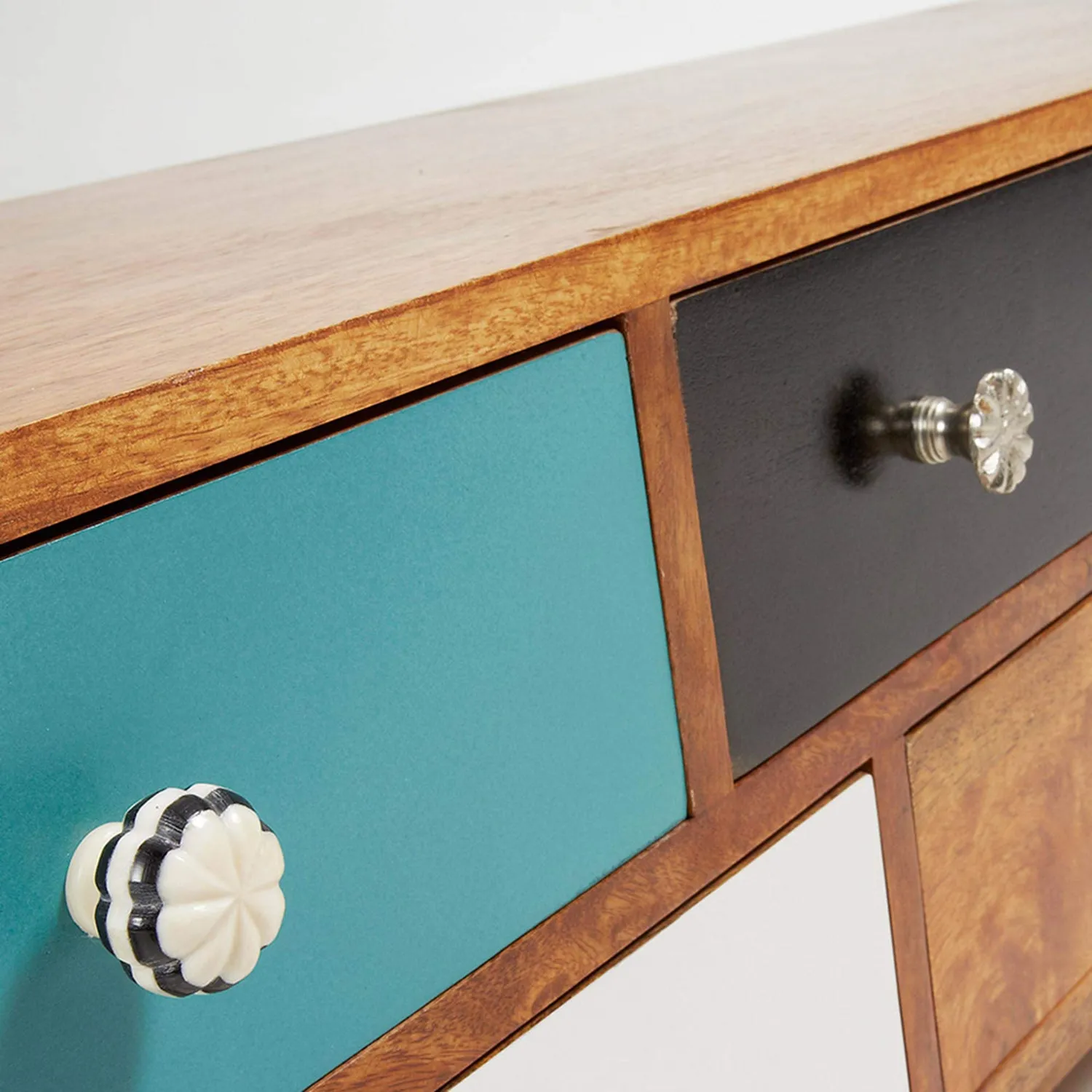 Kave Home Conrad TV-Lowboard Mehrfarbig 160 x 41 cm Mangoholz