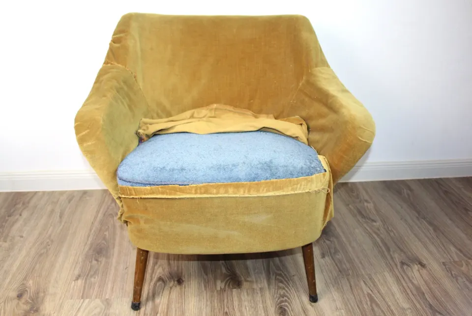 Mon Ami(e) Vintage Cocktailsessel Rohling zum Neubeziehen