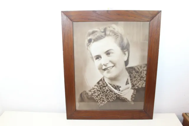 Mon Ami(e) Vintage Fotografie Holzrahmen junge Dame Deko