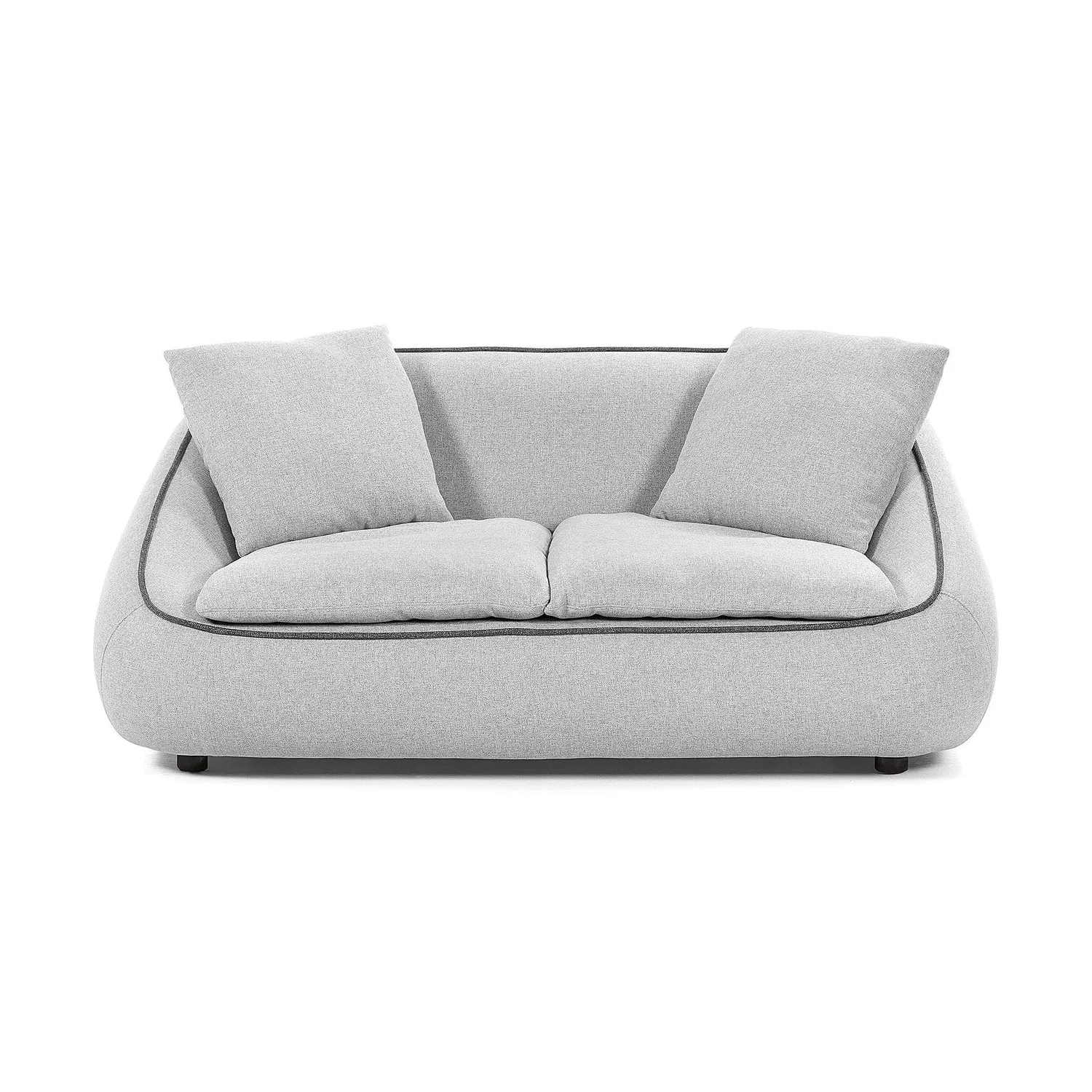 Kave Home Safira Sofa Hellgrau Stoff