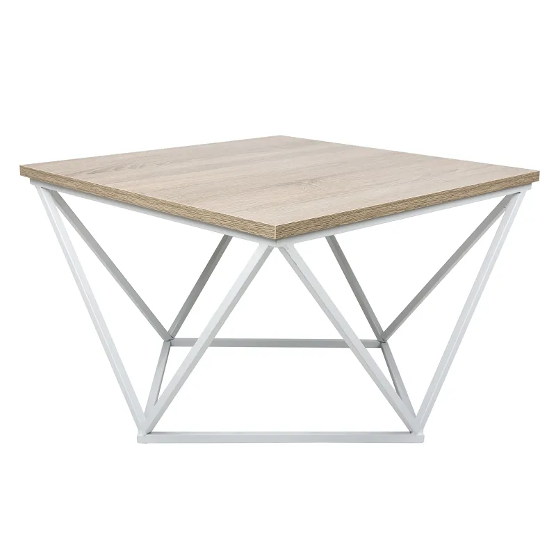 HOWHOMELY Curved 60 cm Beistelltisch