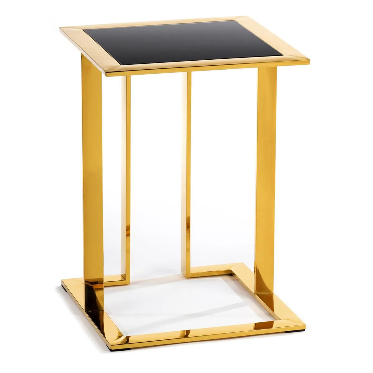 HOWHOMELY Sawa Hilfstisch Glas 40 cm