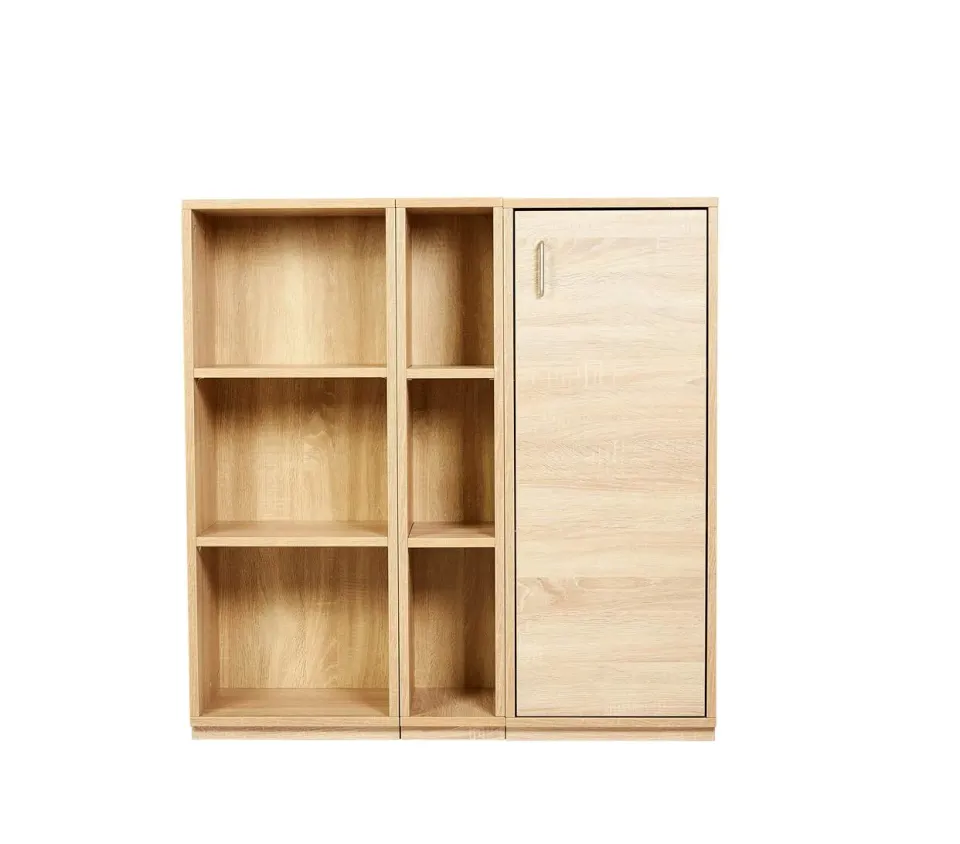 Kundler Home Der Bücherfreund Regal Eiche mit Rückwand