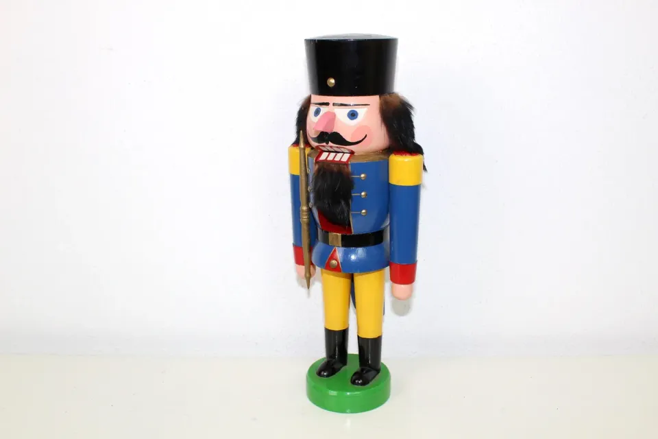Mon Ami(e) Vintage Nussknacker Soldat Holz blau 35,5 cm