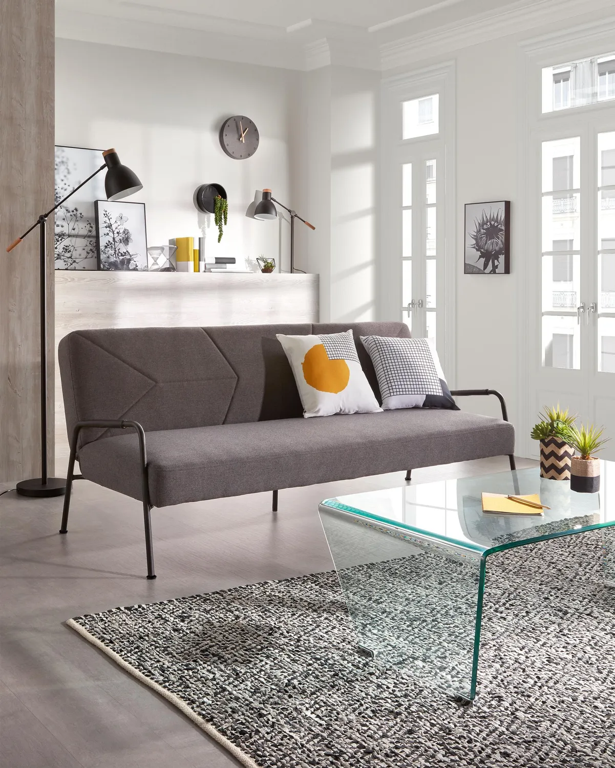 Kave Home Burano Couchtisch 120x60 Glas transparent