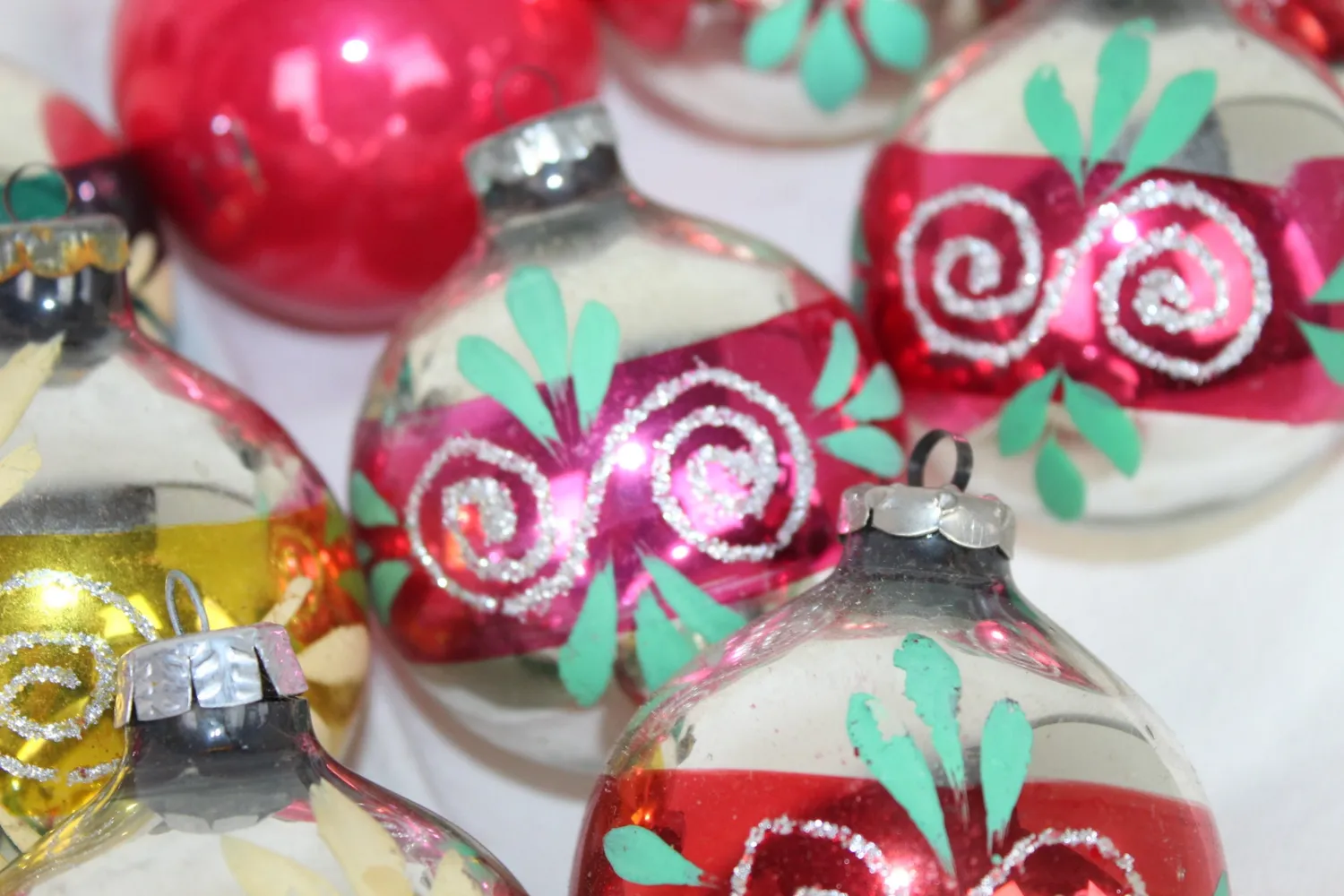 Mon Ami(e) Vintage Weihnachtsbaumkugeln Glas antik