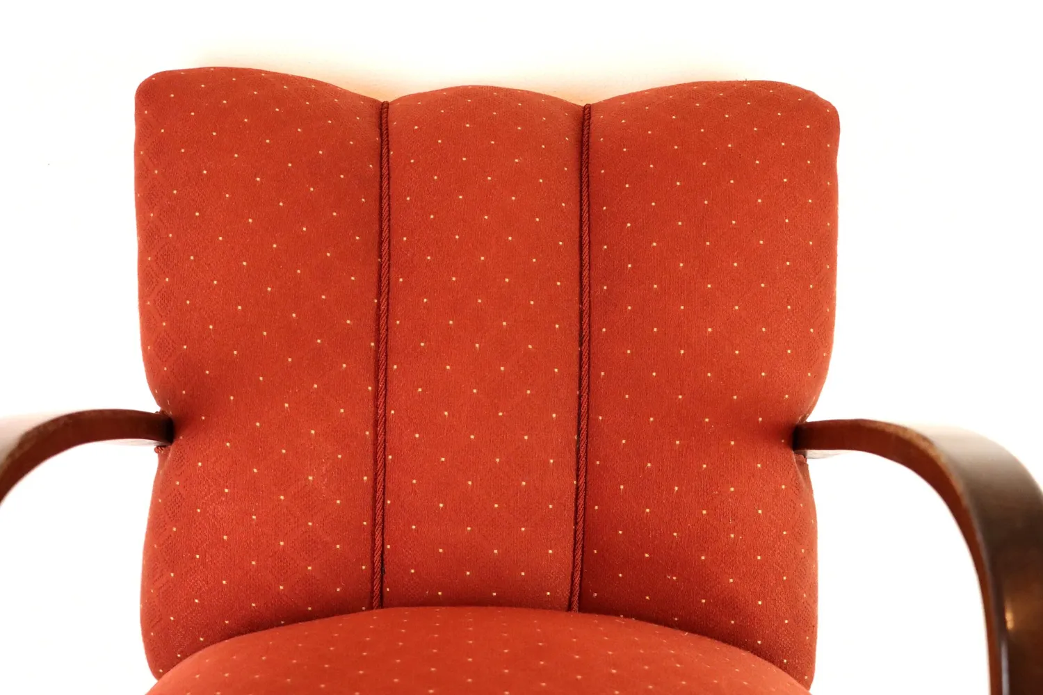 Mon Ami(e) Vintage Loungesessel rot mit Armlehnen