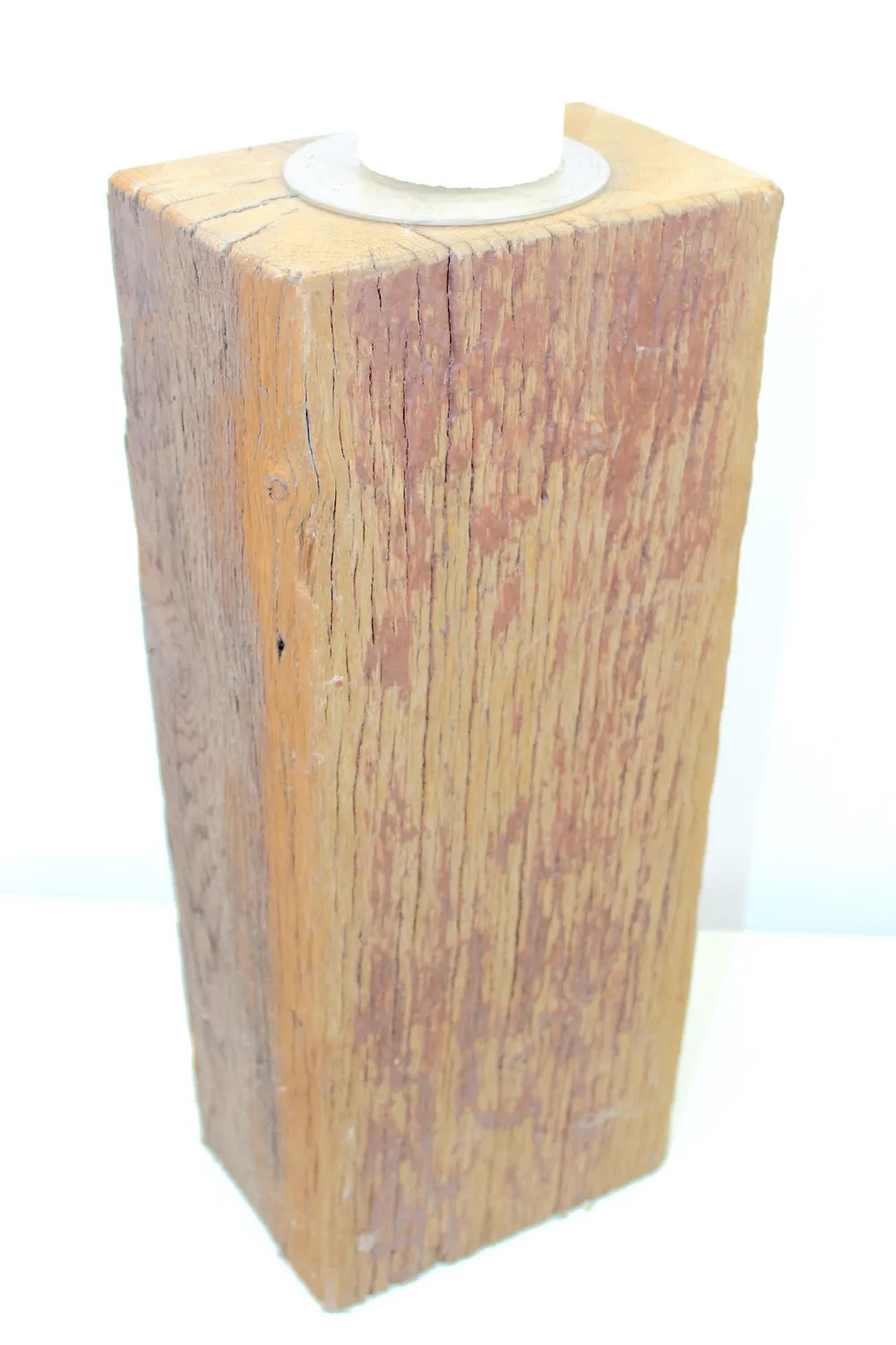 Mon Ami(e) Vintage Kerzenständer Eiche Fachwerk antik 48 cm