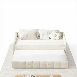 In And OutdoorMatch Schlafsofa Grau 90x200cm ausziehbar