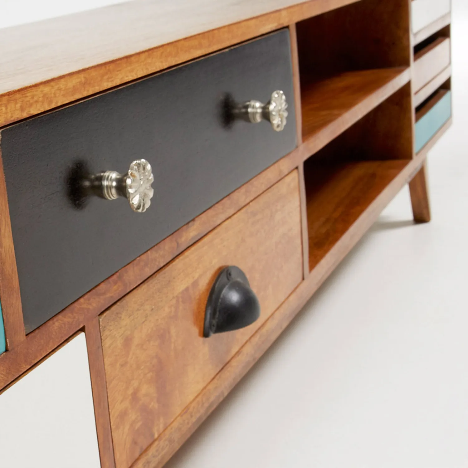 Kave Home Conrad TV-Lowboard Mehrfarbig 160 x 41 cm Mangoholz