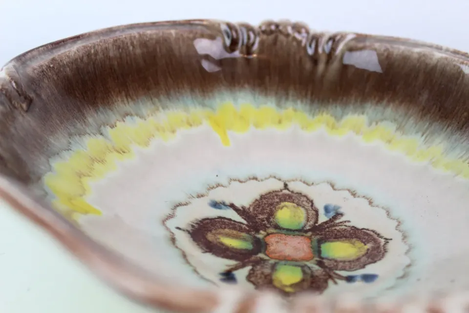 Mon Ami(e) Vintage Retro Keramik Schale 22,5 cm bunt
