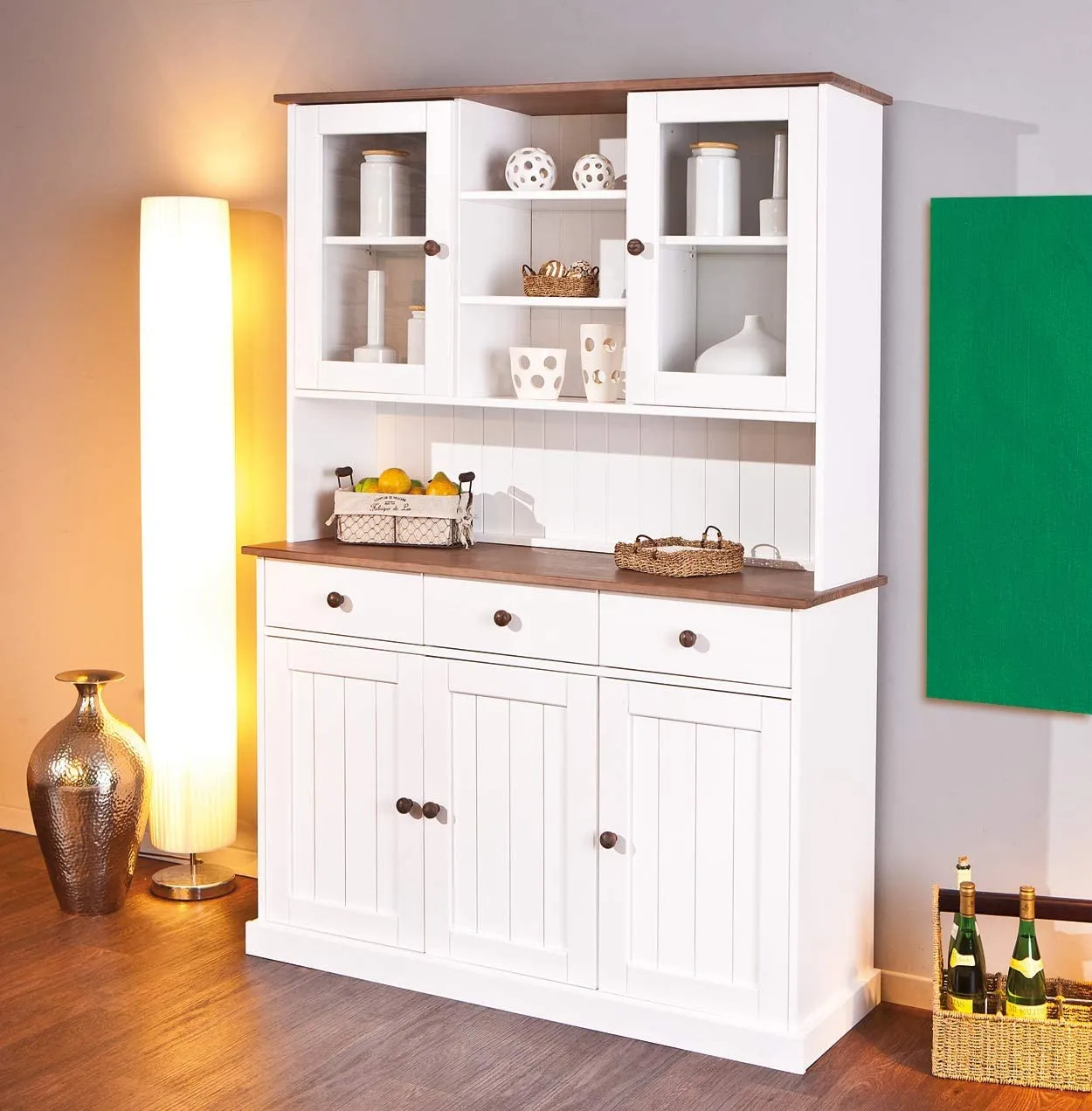 Inter Link Westerland 6.2 Vitrinenschrank Kiefer
