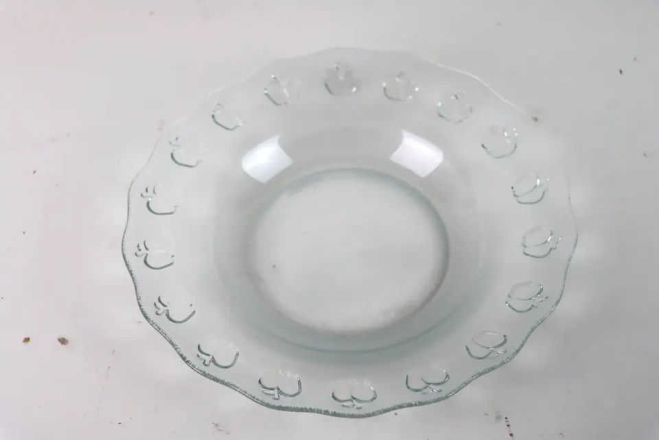 Mon Ami(e) Vintage Glasteller Apfelmotiv 23 cm 2er-Set