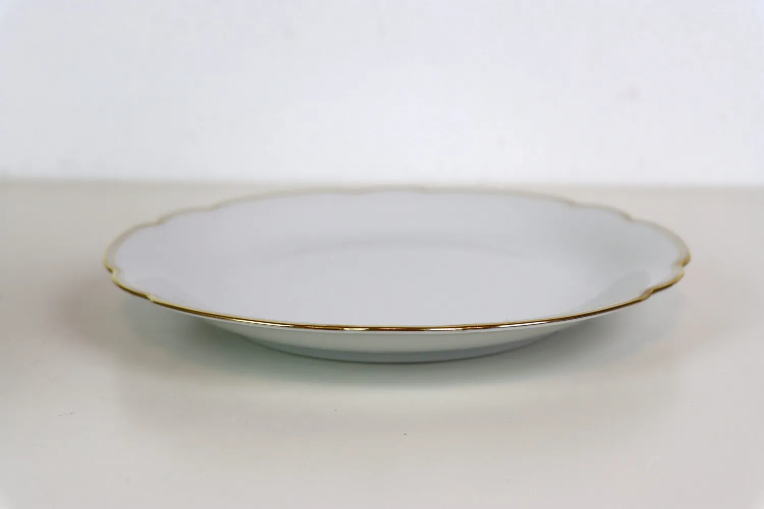 Mon Ami(e) Vintage Goldrandteller flach 24 cm ohne Innenrand