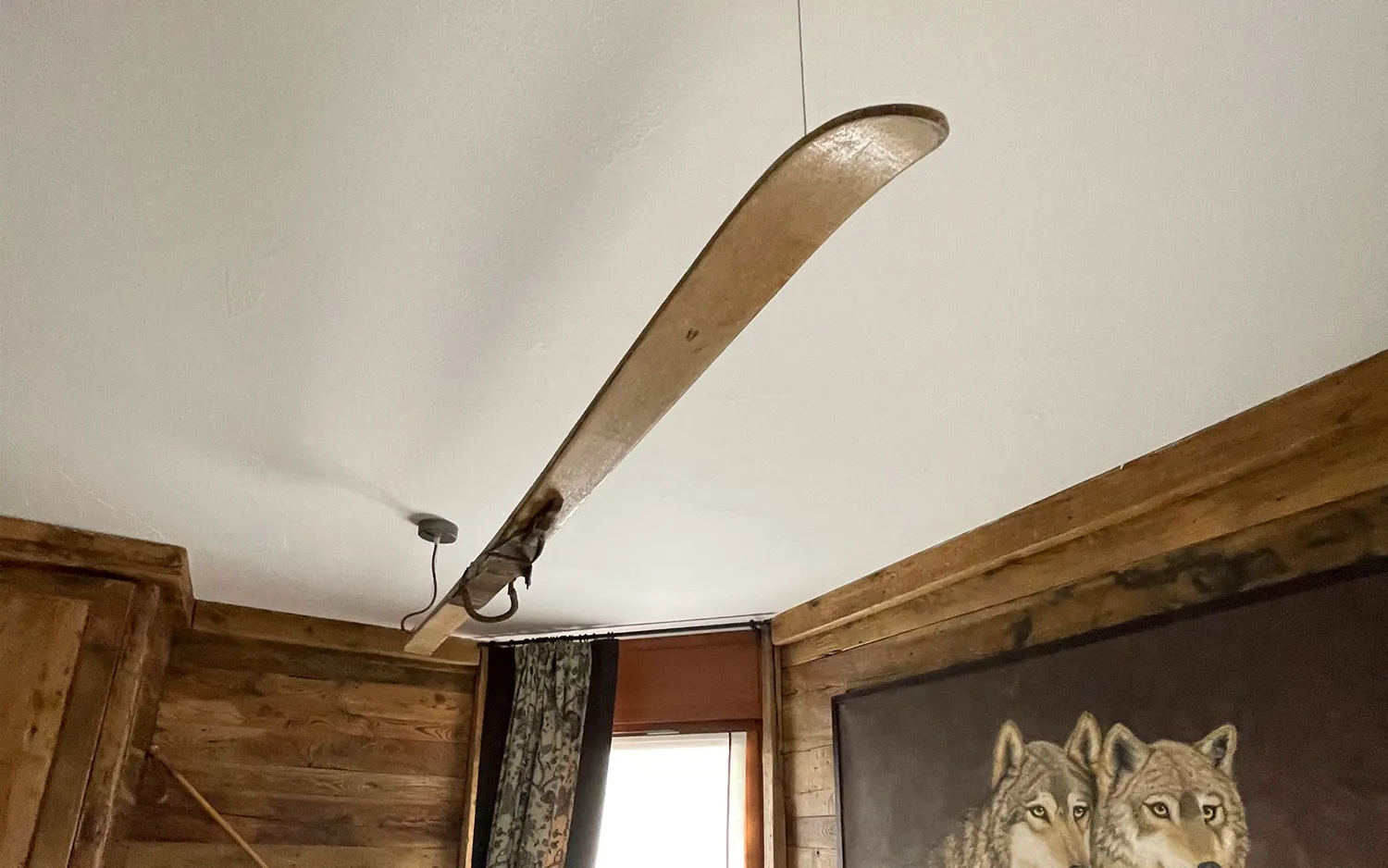 alpina design Luce d’alpeggio Hängelampe Holzski