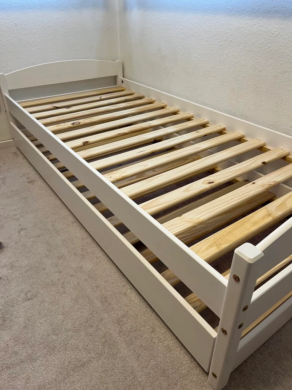 Inter Link Vindas 2-in-1-Bett Sofabett 90 x 200 cm Weiß Massivholz