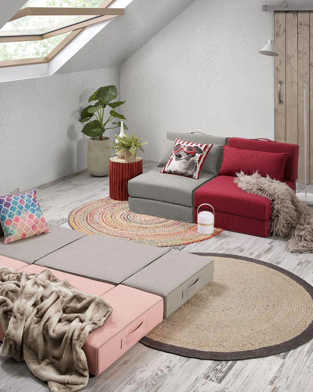 Kave Home 8,43E+12 Sitzsack grau 70 x 185 cm Teflon