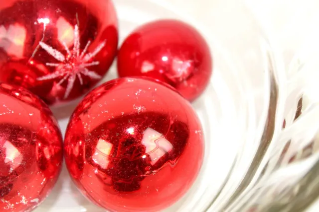 Mon Ami(e) Vintage Weihnachtsbaumkugeln Glas antik